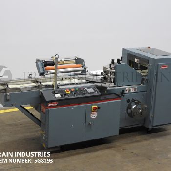 Shanklin#F1, automatic, continuous motion, flow thru shrink wrapper, 5-50 packages per minute