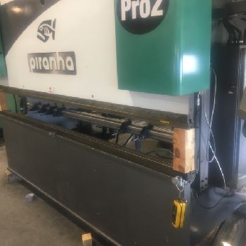 100 Ton,Piranha#PRO2, 10â€™ OA, Delem DA56, Wila clamping, 2006