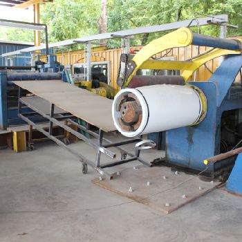 48"Forte, complete pull thru slitting line,20000 lb.,uncoiler,recoiler,turnstile,more