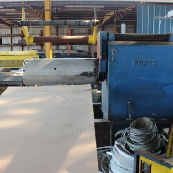 48"Forte, complete pull thru slitting line,20000 lb.,uncoiler,recoiler,turnstile,more
