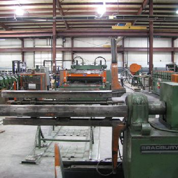 10 Stand,Bradbury#M3, 54" roll space, 3 spindle, 16 horiz centers, 25 HP, #26743