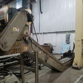 21" x 208Eriez#TUF-TRAC, magnetic conveyor, 6’ infeed length, 69 discharge height, 3 HP, #13663J