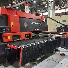 33 Ton, Amada # VIPROS-358-KING, 58 estaciones, 4 A / I, Fanuc 04pc, 1998, S34855