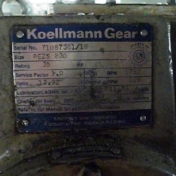 2"Akron#PAC200, extruder,24:1 L/D,20 HP,electrically heated,air cooled,Omron temp controllers,serial #8804,1988,#36097
