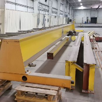 5 Ton,Kone, 41’4" Span, 26’ lift, radio, 75’(x2) rail/runway/cols available, 1998, #1982