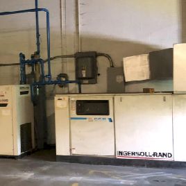 Ingersoll-Rand#SSR-EP75, air compressor, 75 HP, 460 V., 3-phase, 1991, s/n F2472U91