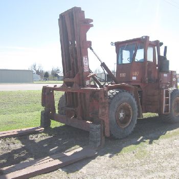 24000 lb. Taylor forklift truck, diesel, 88" forks (97 apart), used