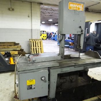 18" x 20Marvel#SERIES-8-MARK-I, tilting head, coolant system, 2 HP, s/n #822334-W