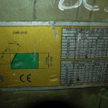 8 - Bevelling machine - CEVISA CHP21G -