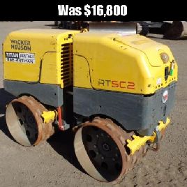 2012 WACKER NEUSON RTSC2 ROLLERCOMPACTIE CE 1370171 GEBRUIKT