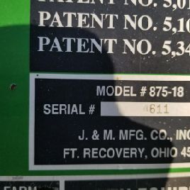 2009 J & M MANUFACTURING 87518 GRAIN CART 2760393 D'OCCASION