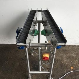 Priden carril gemelo inoxidable V transportador