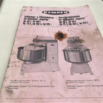 Kemper SP75 spiral mixer