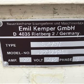 Kemper SP75 spiral mixer
