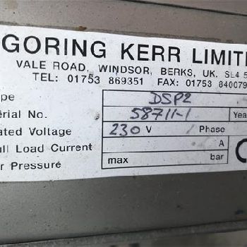 Goring Kerr DSP2 Metal detector checkweigher