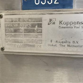 Koppens PR400 breadcrumb coating machine