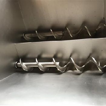 Leonhardt Stainless hopper and twin screw feeder