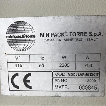 Minipack Torre Modular 50 L-sealing machine