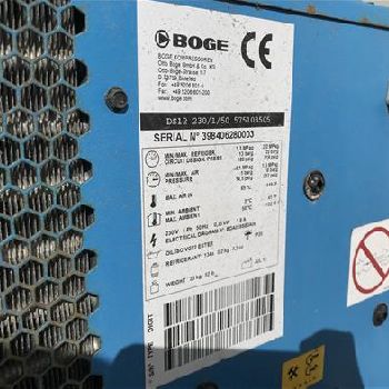 Boge C10 LDR Rotary screw air compressor