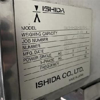 Ishida Dacs Checkweigher