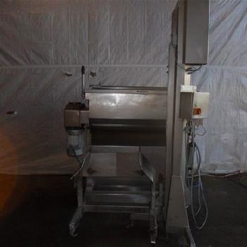 Velati Mixer300 twin shaft paddle mixer and tote bin hoist