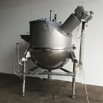 Giusti 500L Stainless jacketed mixing vessel