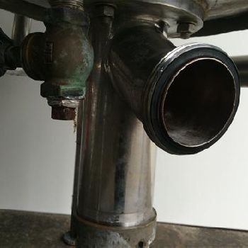 Giusti 500L Stainless jacketed mixing vessel