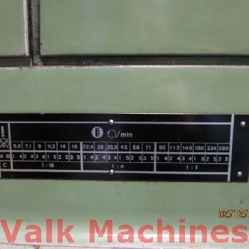 Facing Lathe WMW Niles DP1 /S2 x 4.000 mm