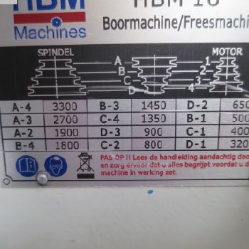 Drilling and milling machine HBM TYP 16